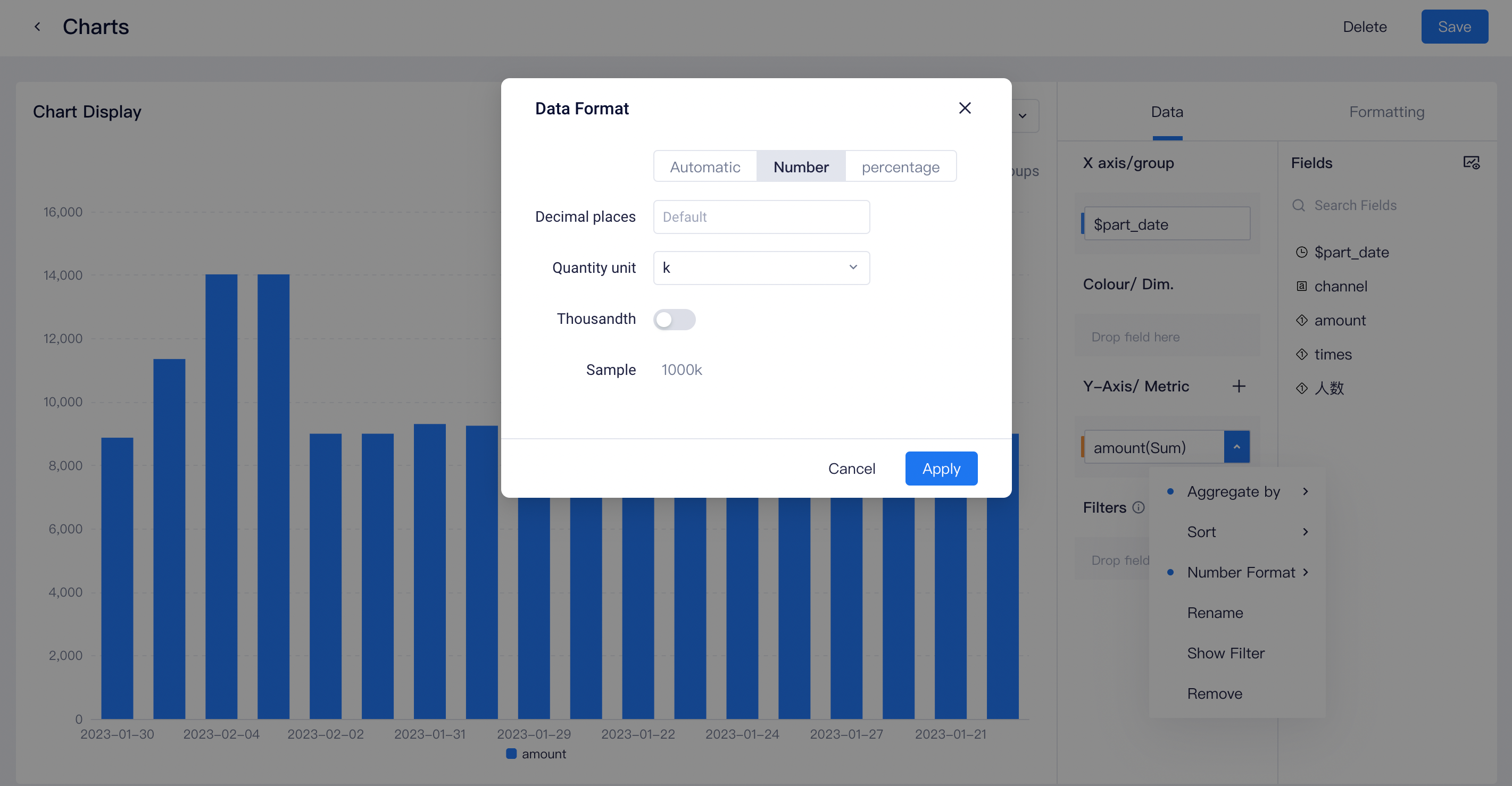Visualization Module | ThinkingData